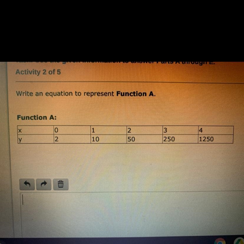 Write an equation to represent function A-example-1