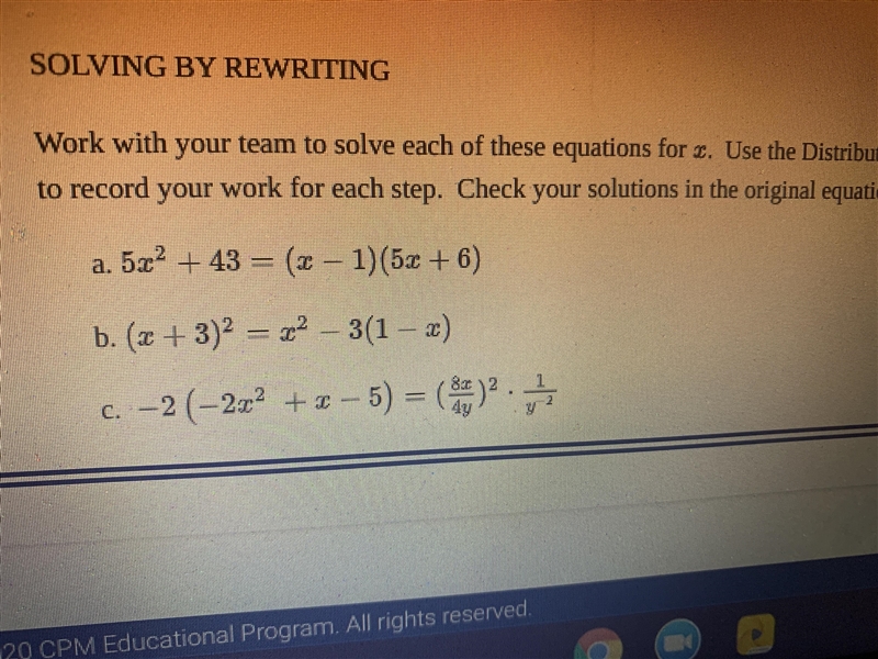 Find x for problem c please-example-1