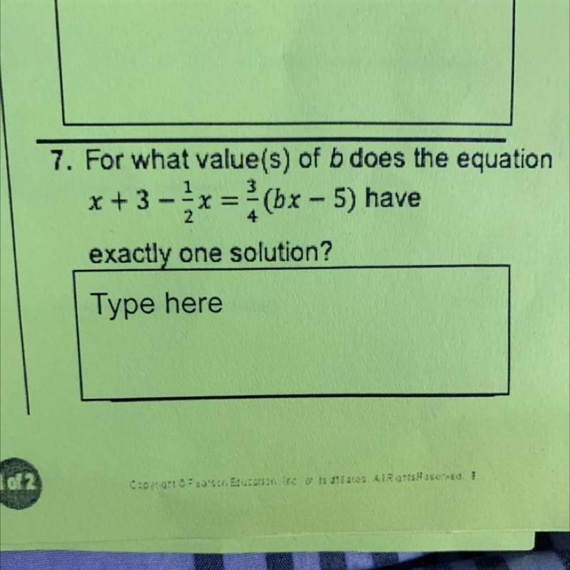 Please help me it’s getting late and it’s due tomorrow For what value(s) of b does-example-1