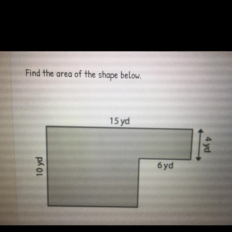 Find the area of the shape below-example-1