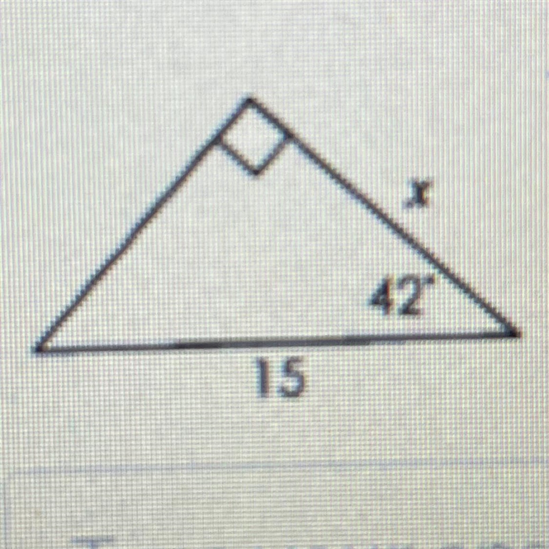 Solve for x. round to the nearest tenth-example-1