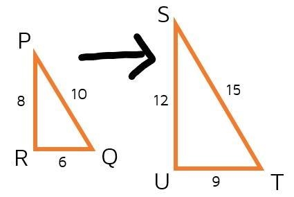 Find the scale factor of the similar polygons. Simplify your answer. (Hint: New/Old-example-1