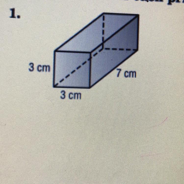 Find the volume of the prism. Round to the nearest tenth if necessary-example-1