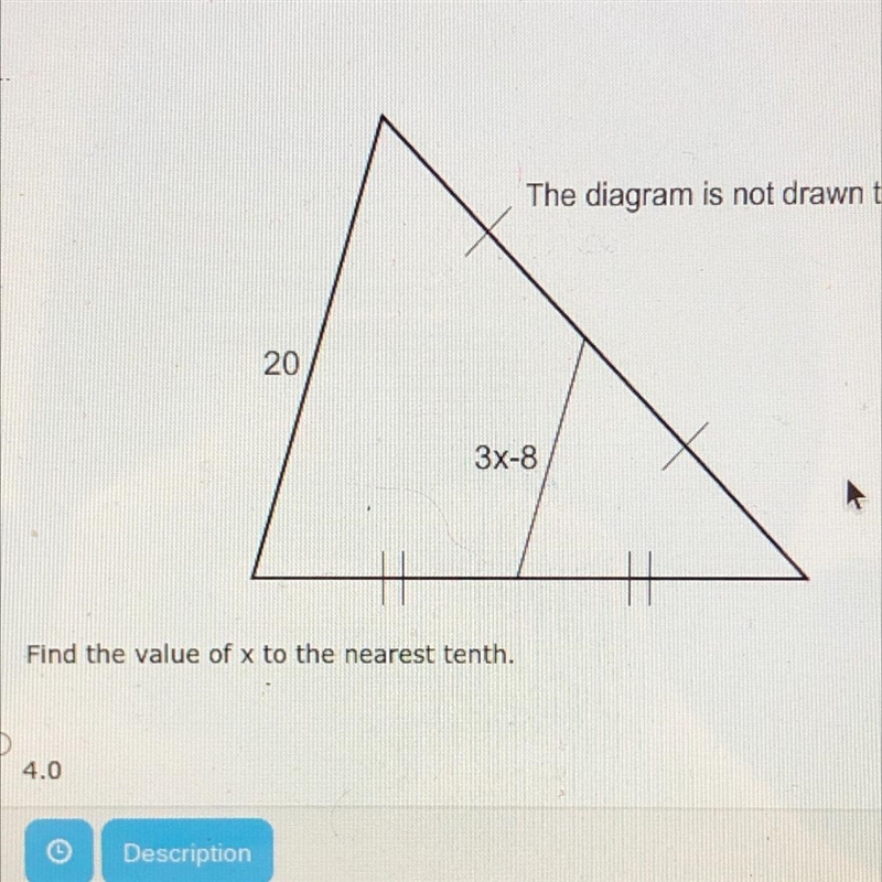 Find the value of X to the nearest tenth.-example-1