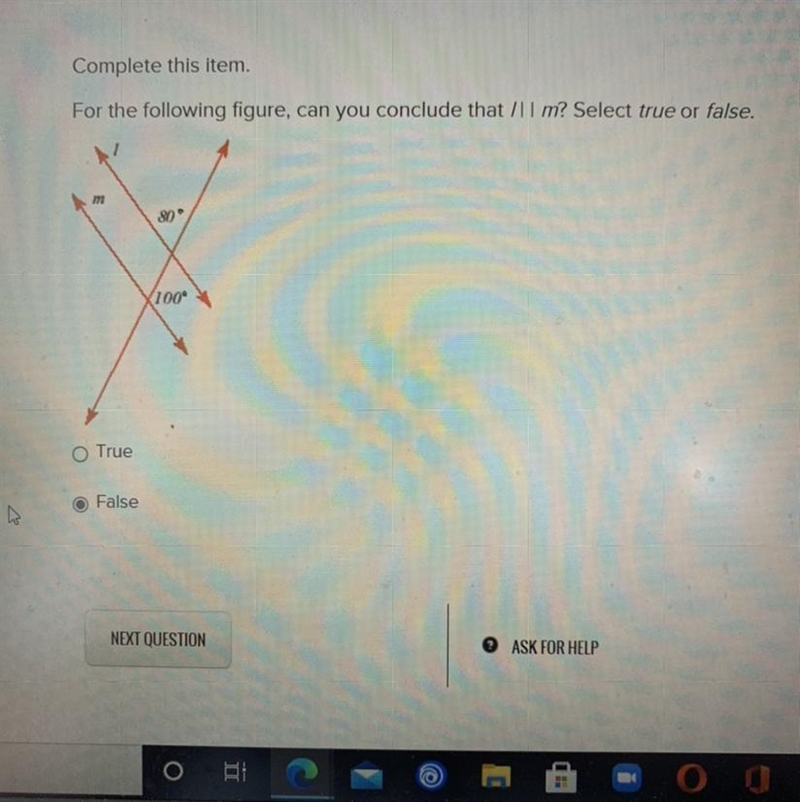 Complete this item For the following figure, can you conclude that / | | m? Select-example-1