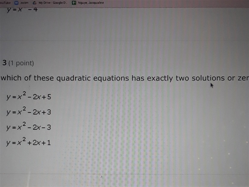 Can someone please help me with this which of these quadratic equations has exactly-example-1