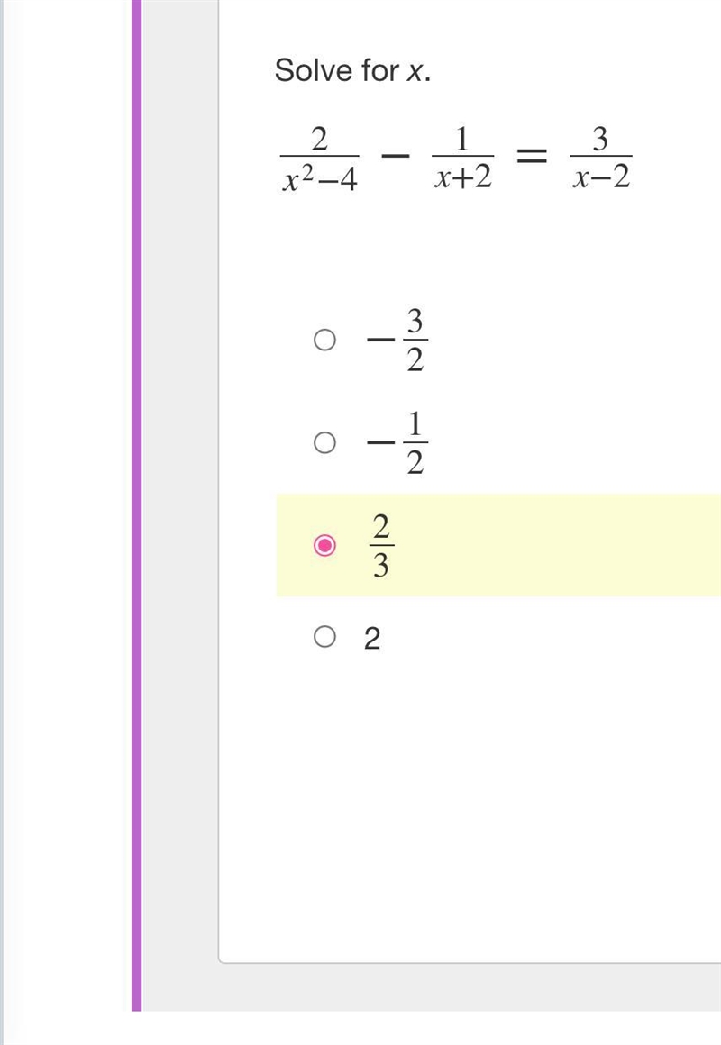 NEED ANSWER FAST REAL ANSWER ONLY Solve for x-example-1