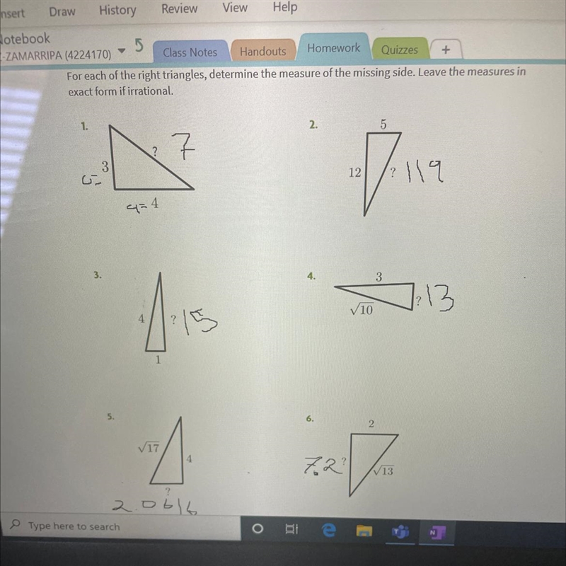 Fine the measurements. Are this correctly?-example-1