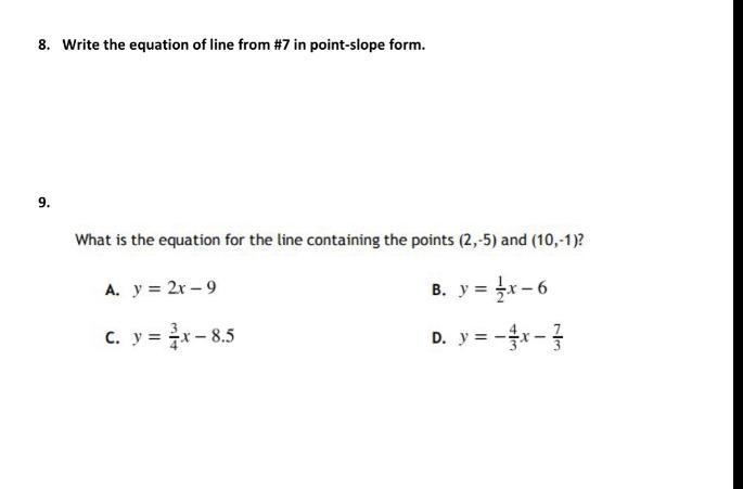 Look at previous questions for context-example-1