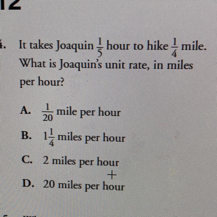 What is Joaquins unit rate, in miles per hour-example-1