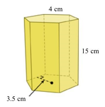 Find the surface area of the regular hexagonal prism.-example-1