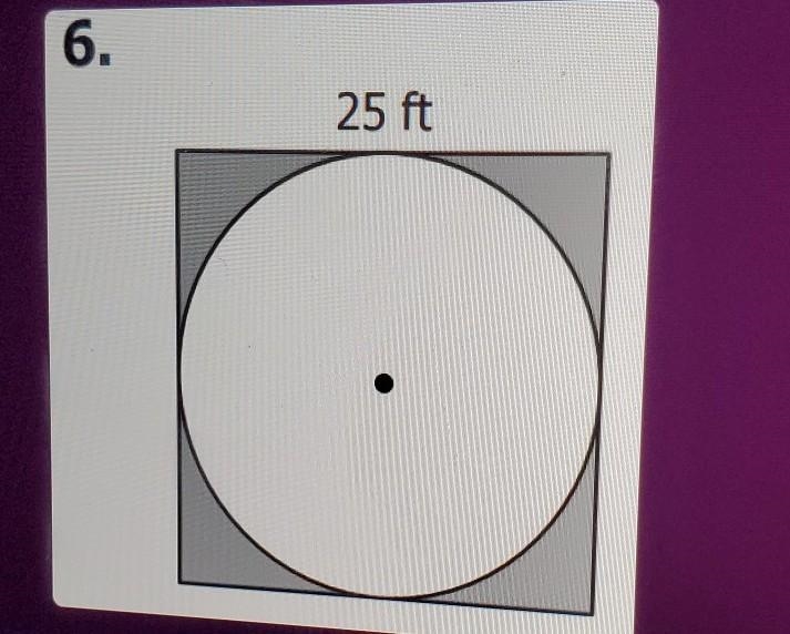 What is the area of the shaded region? ​-example-1