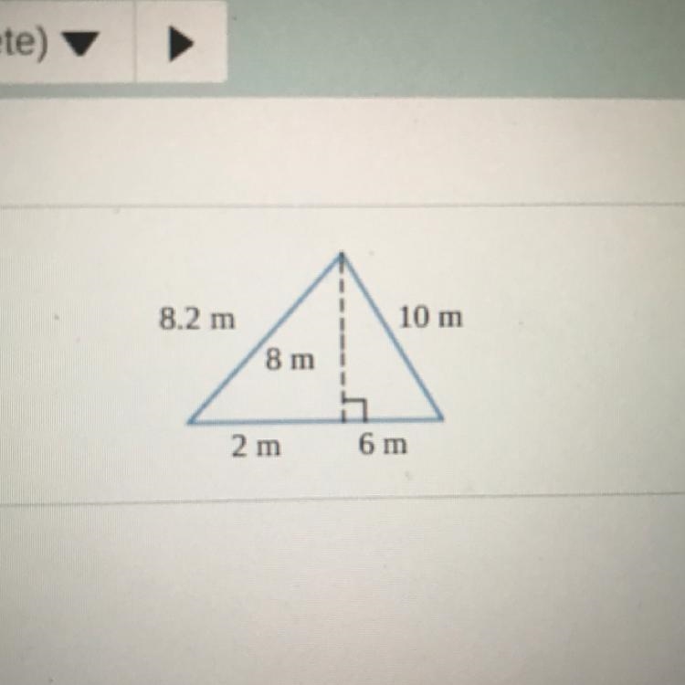 Find the area of the triangle-example-1