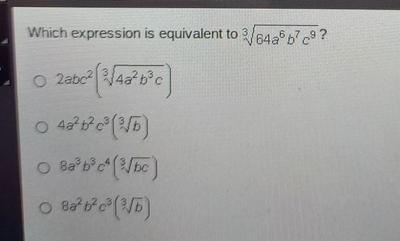 Which expression is equivalent to ​-example-1