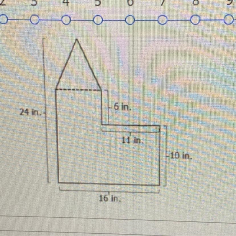 What is the area of the composite figure shown?-example-1