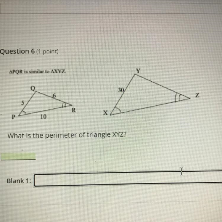 What is the perimeter of triangle XYZ?-example-1