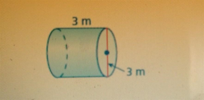 Help pls Find the volume of the cylinder. Round you answer to the nearest tenth. The-example-1