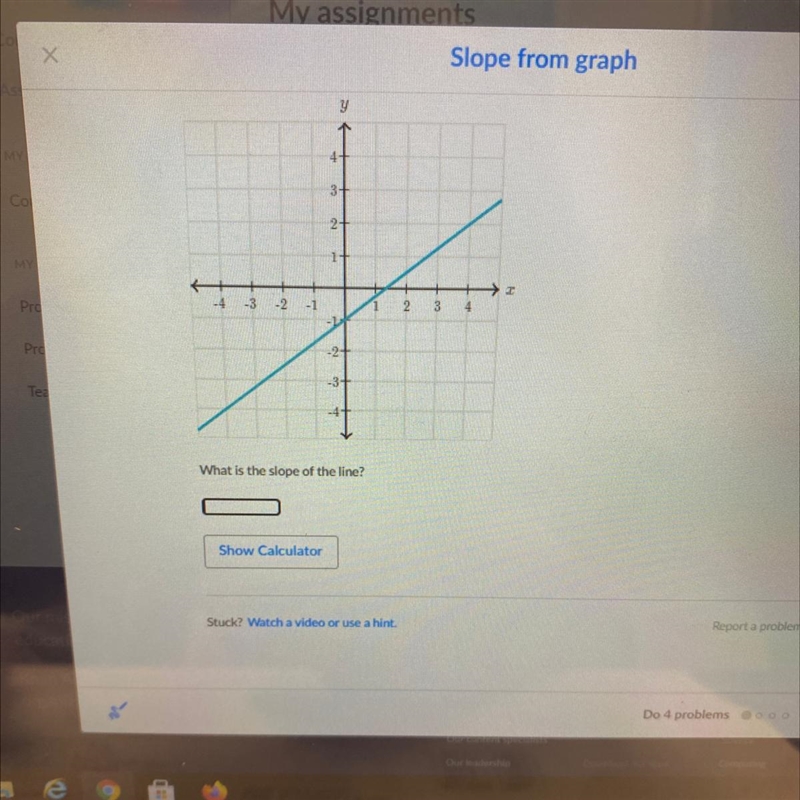 What is the slope of the line? Need help ASAP please-example-1