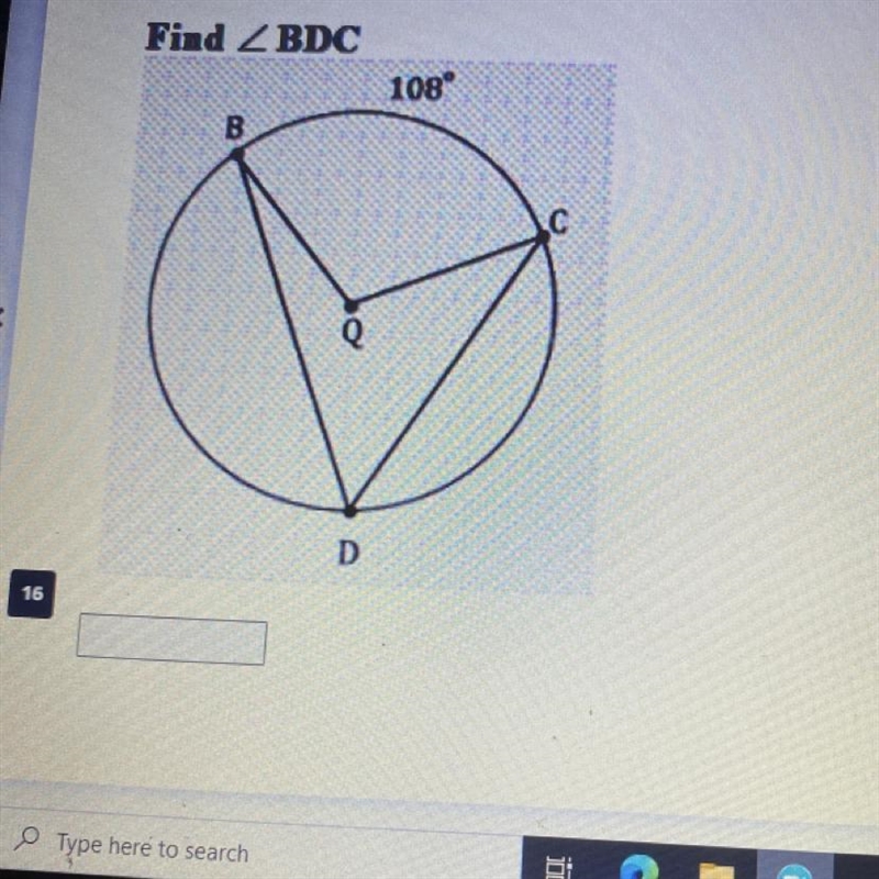 Find BDC of the geometry question.-example-1