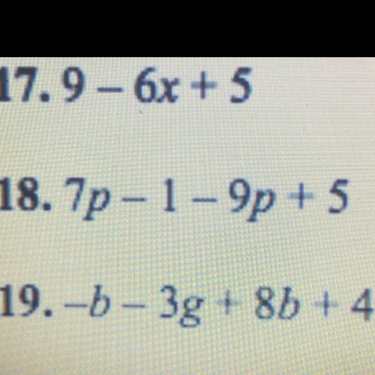 Pls help me with #18 it has to be in simplest form 10 points-example-1