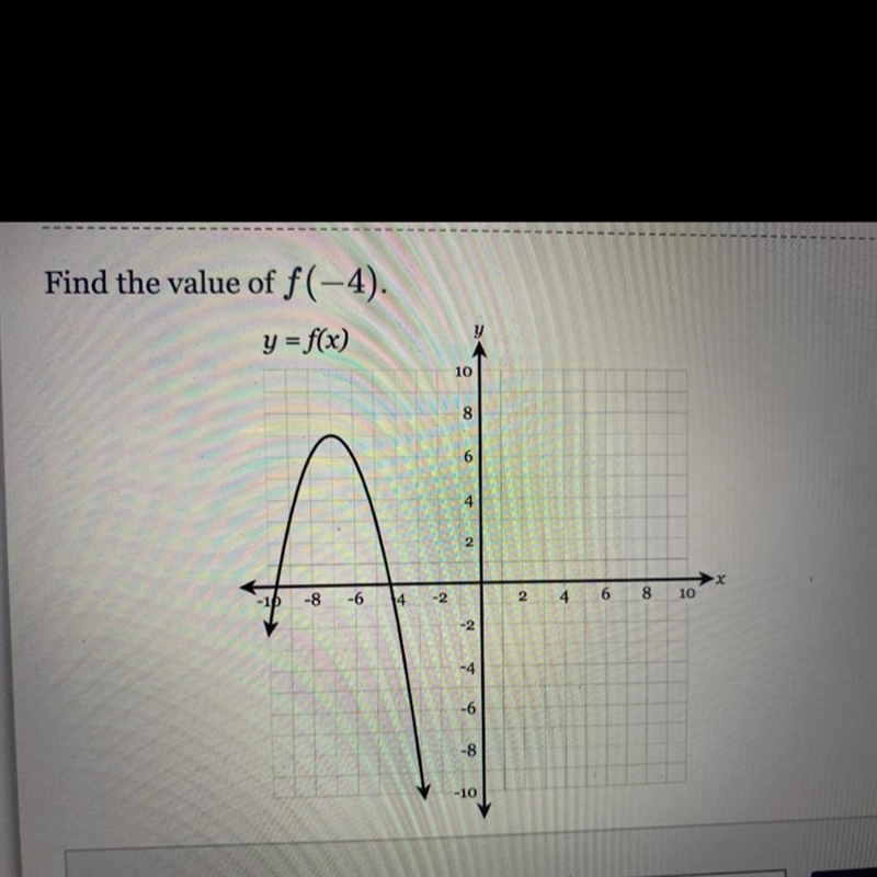 Find the value of f(-4)?-example-1