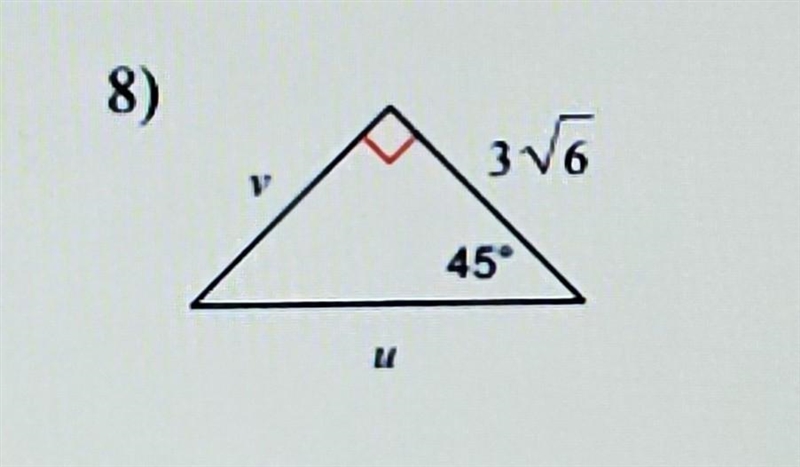 Find the missing side length. leave your answers as radicals in simplest form.​ show-example-1