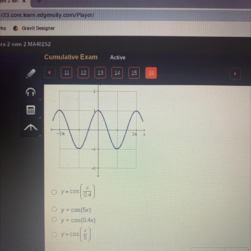 What is the equation of the graph?-example-1