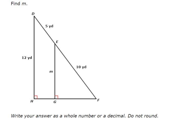 Geometry help please. Find m in the diagram please.-example-1