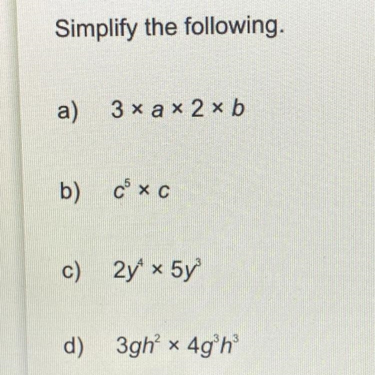 Simplify the following-example-1