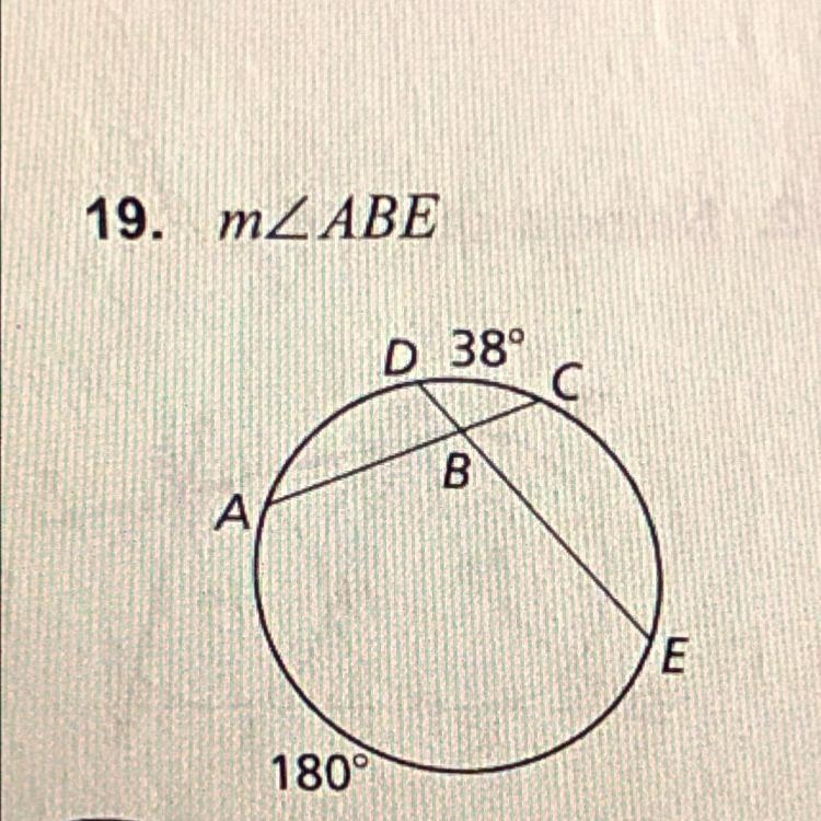 Solve for ABE (It’s for geometry)-example-1