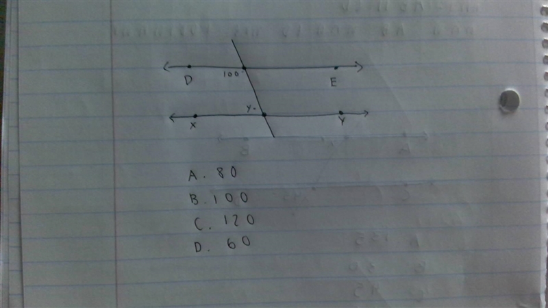 What is the value of y ?-example-1