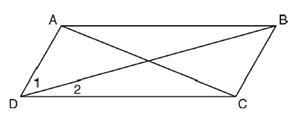 In the diagram below of parallelogram ABCD with diagonals AC and BD, m∠1=45° and m-example-1