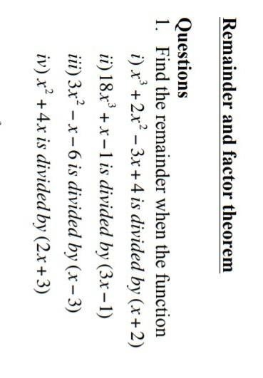 Find the remainder when the function is ​-example-1