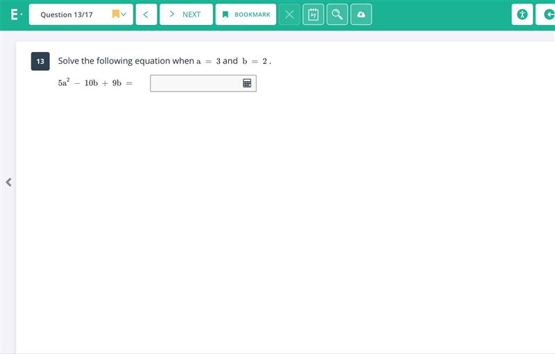 Solve the following equation when-example-1