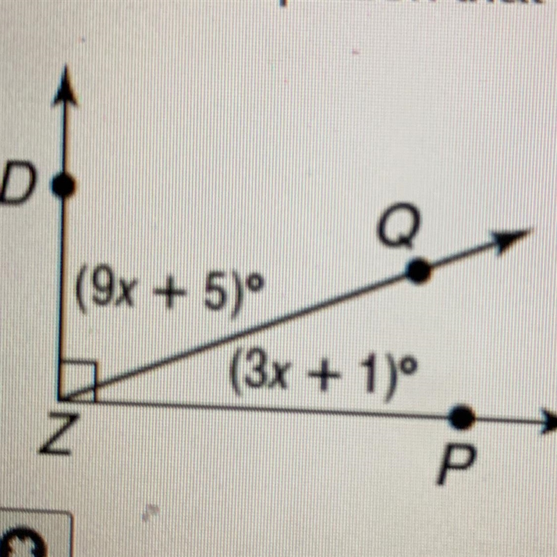 What is the measure of angle QZP-example-1