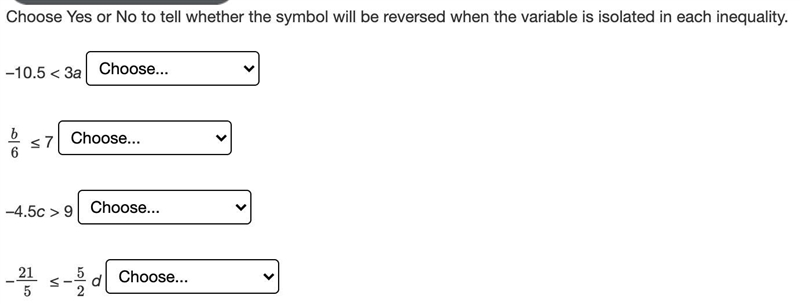 Choose Yes or No to tell whether the symbol will be reversed when the variable is-example-1