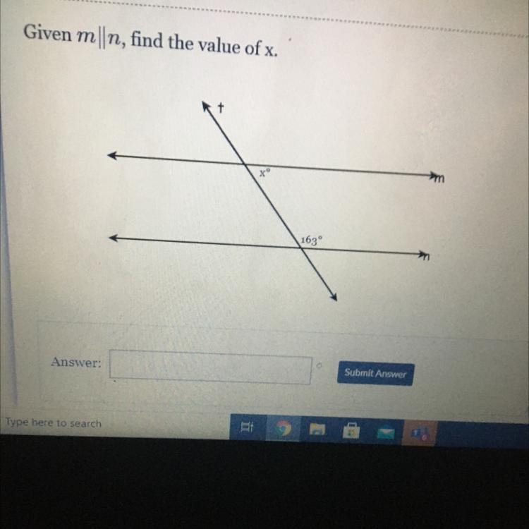 Given m|n, find the value of x-example-1