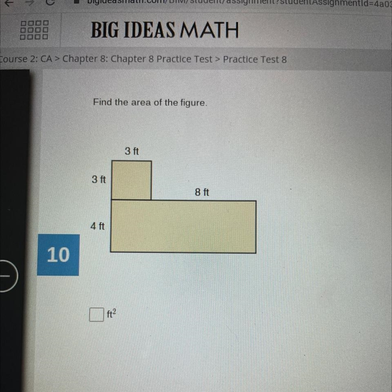 Find the area of the figure-example-1