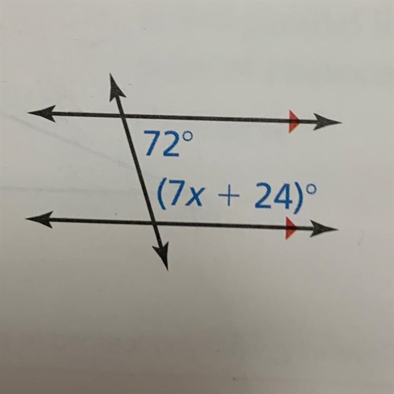 Can some one please help me find the value of x in this problem-example-1