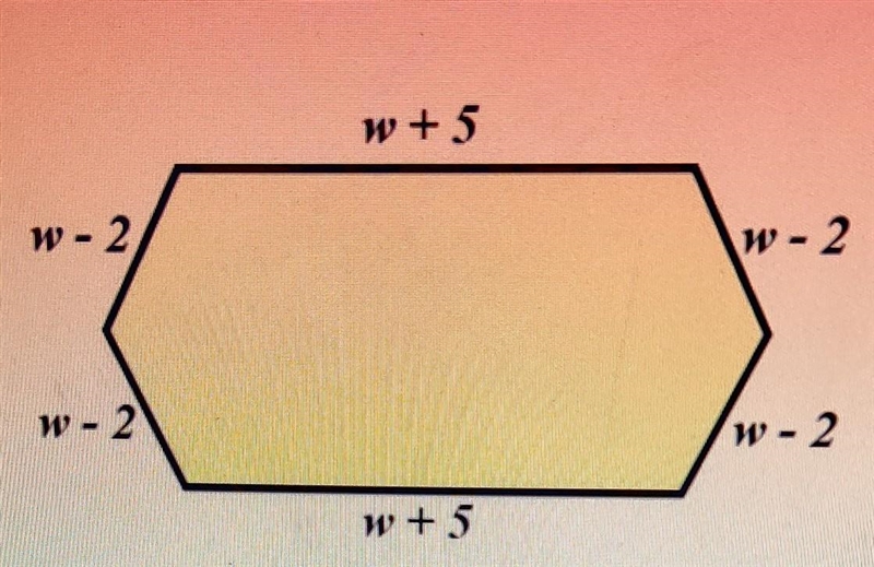 Find an expression, in it's simplest form, for the perimeter of this hexagon.​-example-1