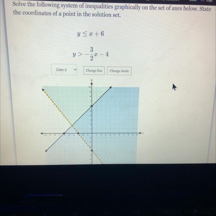 Can someone please help me ASAP? What are the points? Point: (_, _)-example-1