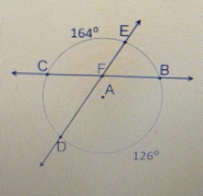 What is the measure of e then the angle of <efb​-example-1