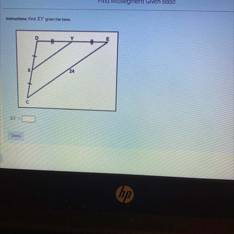 Find XY given the base?-example-1