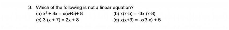 Which of the following is not a linear equation​ plz plz plz help paper-example-1