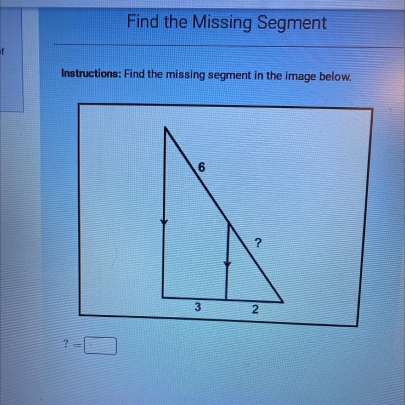 Find the missing segment in the image below-example-1