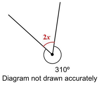 Calculate the value of x .-example-1