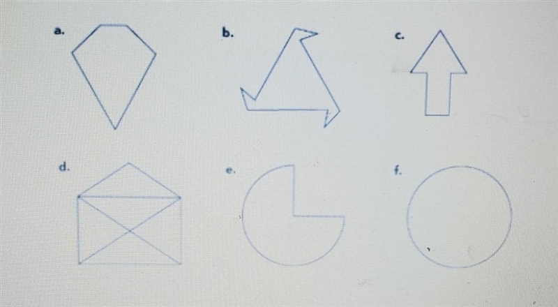 Which of these figures are considered polygons?​-example-1