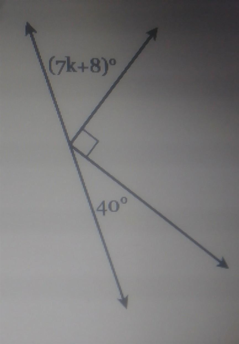 Solve for the value of k. ​-example-1