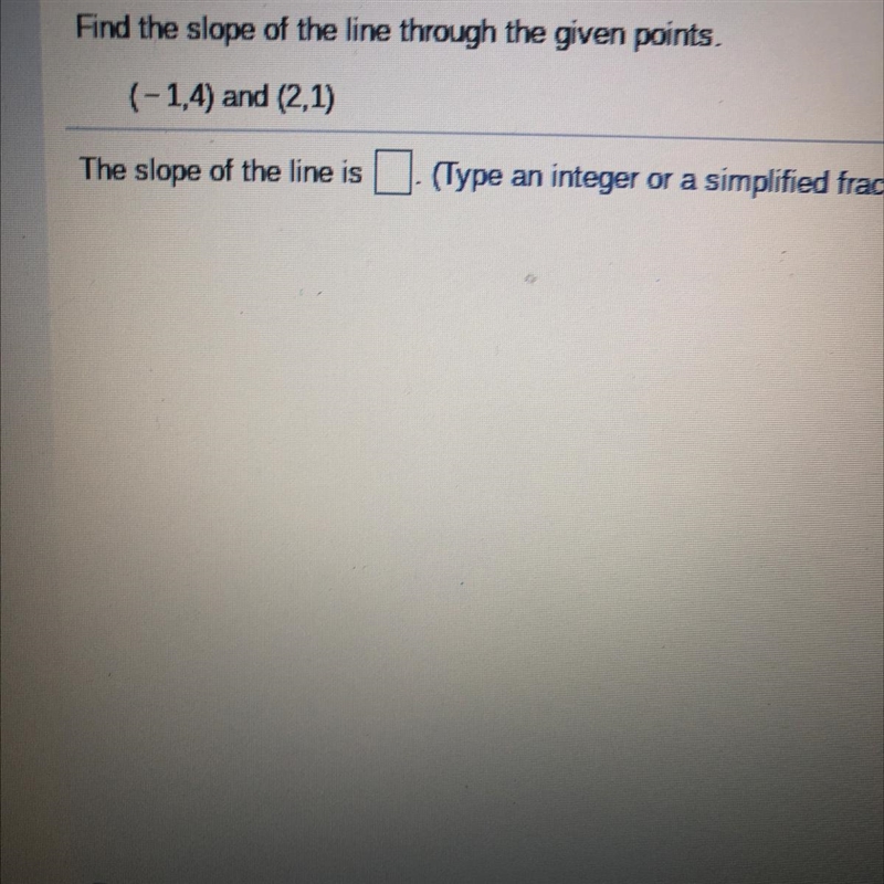 Find the slope of the line-example-1