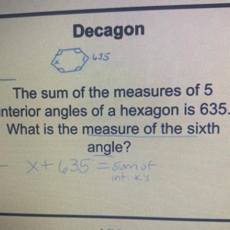 Hiiioo please help me Question: how do you find the sum of the interior angles? (*Hint-example-1